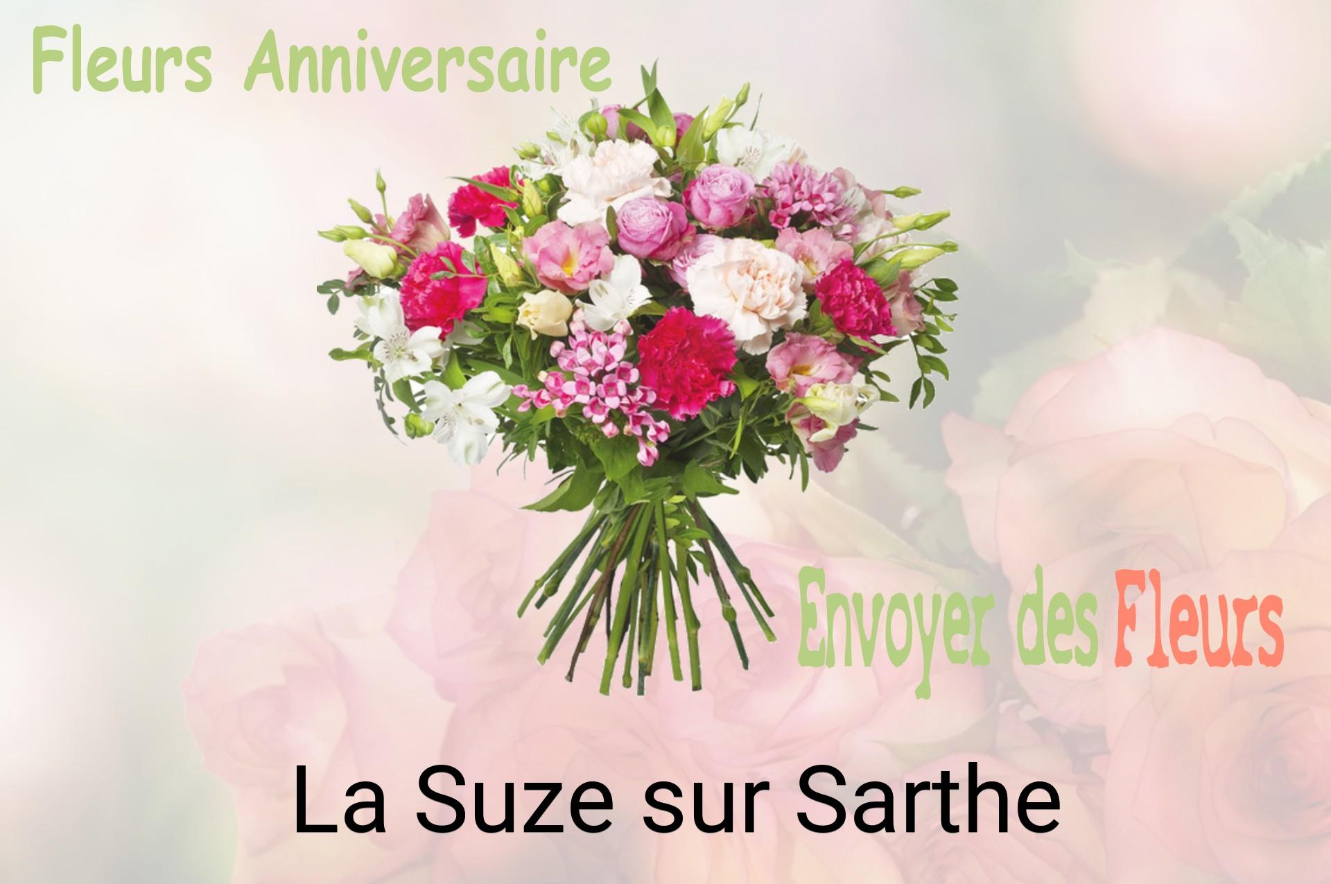 Bouquet de fleurs d’anniversaire livré à La Suze-sur-Sarthe