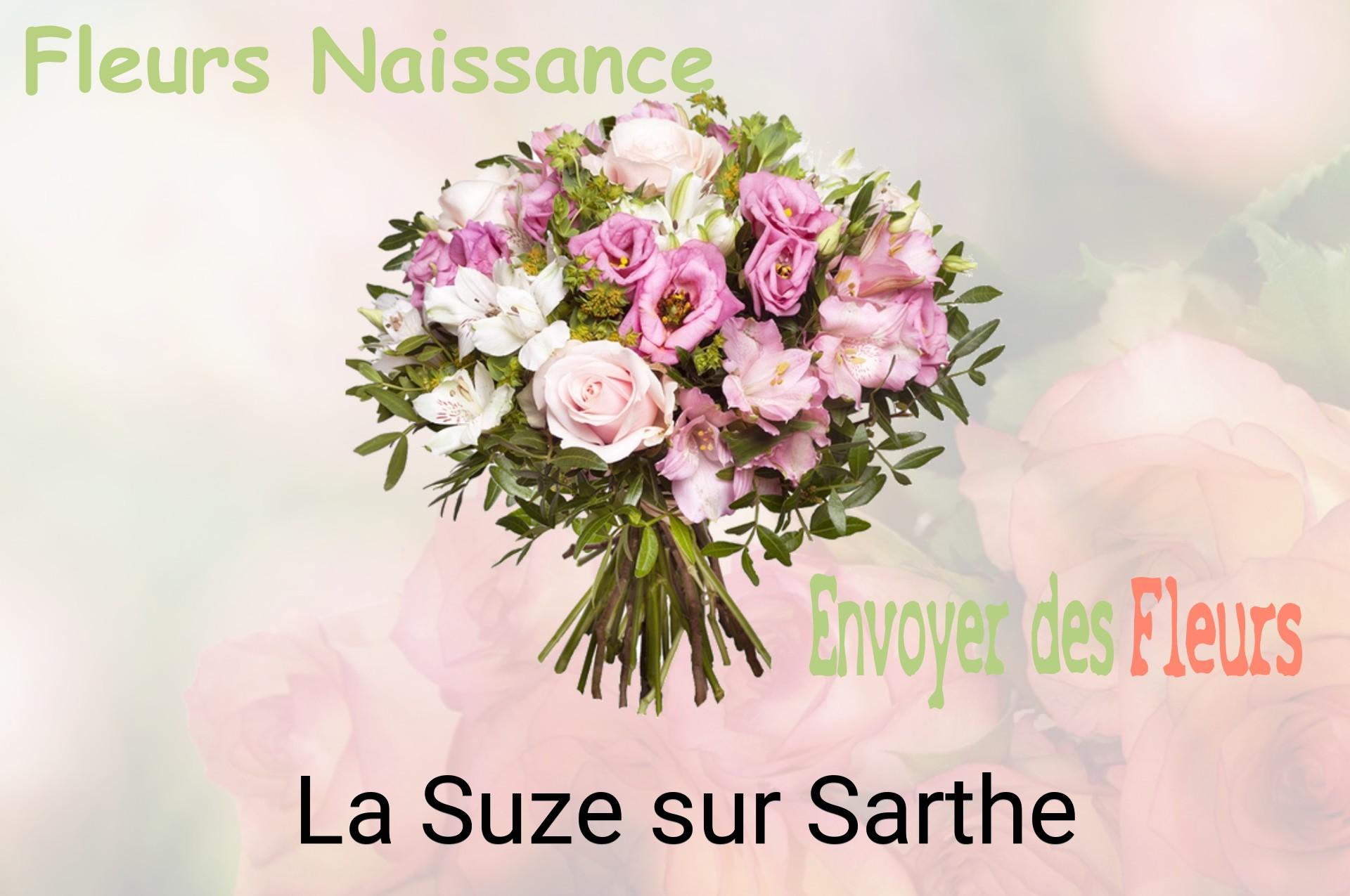 Bouquet de fleurs de naissance livré à La Suze-sur-Sarthe